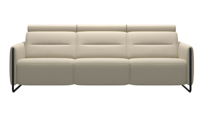 Stressless Emily 3 Seater Sofa in Batick Cream Leather